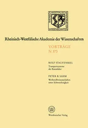 Staufenbiel |  Rheinisch-Westfälische Akademie der Wissenschaften | eBook | Sack Fachmedien