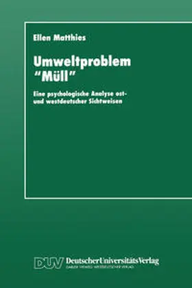 Matthies |  Umweltproblem "Müll" | eBook | Sack Fachmedien