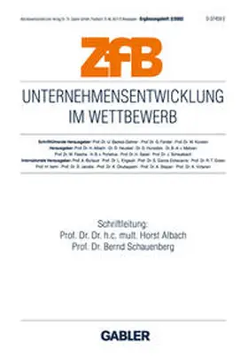 Albach / Schauenberg |  Unternehmensentwicklung im Wettbewerb | eBook | Sack Fachmedien