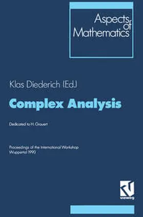 Diederich |  Complex Analysis | eBook | Sack Fachmedien