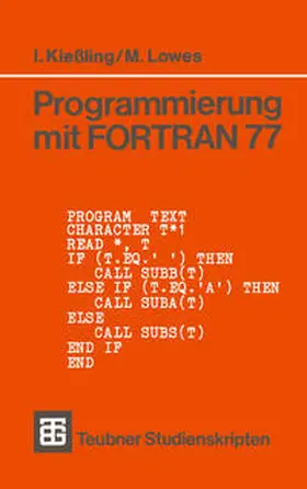 Lowes |  Programmierung mit FORTRAN 77 | eBook | Sack Fachmedien