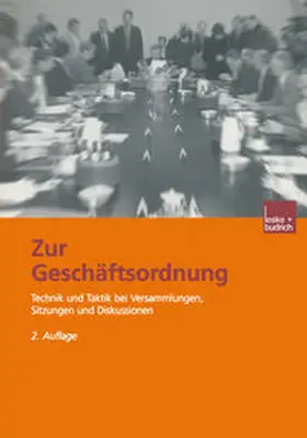 Meier |  Zur Geschäftsordnung | eBook | Sack Fachmedien