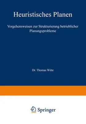 Witte |  Heuristisches Planen | eBook | Sack Fachmedien