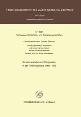 Steinau |  Strukturwandel und Konjunktur in der Textilindustrie 1960 – 1978 | eBook | Sack Fachmedien