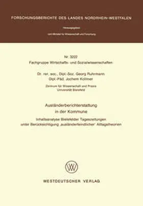 Ruhrmann |  Ausländerberichterstattung in der Kommune | eBook | Sack Fachmedien