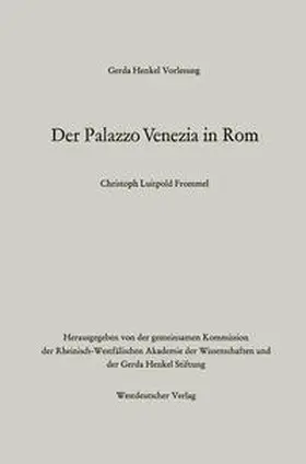 Frommel |  Der Palazzo Venezia in Rom | eBook | Sack Fachmedien