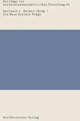 Becher |  Die Neue Soziale Frage | eBook | Sack Fachmedien
