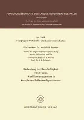 Brothun | Bedeutung der Berufstätigkeit von Frauen | E-Book | sack.de