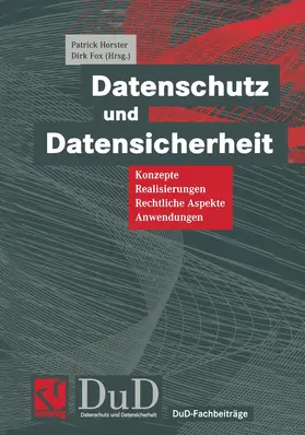 Horster / Fox |  Datenschutz und Datensicherheit | Buch |  Sack Fachmedien