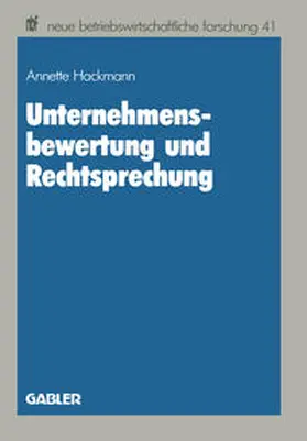 Annette | Unternehmensbewertung und Rechtsprechung | E-Book | sack.de