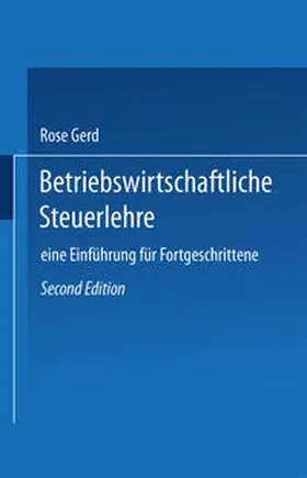 Gerd |  Betriebswirtschaftliche Steuerlehre | eBook | Sack Fachmedien