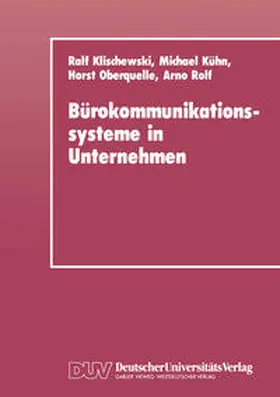 Klischewski | Bürokommunikationssysteme in Unternehmen | E-Book | sack.de