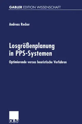 Recker | Losgrößenplanung in PPS-Systemen | E-Book | sack.de