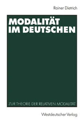 Dietrich |  Modalität im Deutschen | eBook | Sack Fachmedien