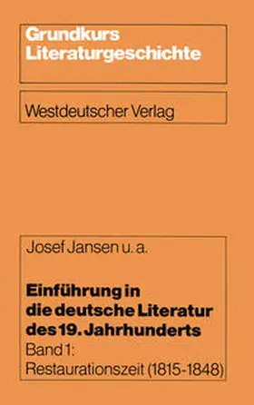 Jansen |  Einführung in die deutsche Literatur des 19. Jahrhunderts | eBook | Sack Fachmedien
