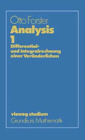 Forster |  Analysis 1 | eBook | Sack Fachmedien