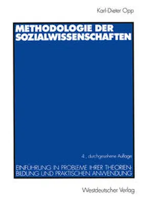 Opp |  Methodologie der Sozialwissenschaften | eBook | Sack Fachmedien