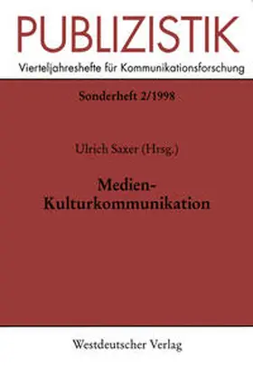 Saxer | Medien-Kulturkommunikation | E-Book | sack.de