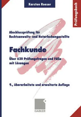 Roeser |  Fachkunde | eBook | Sack Fachmedien