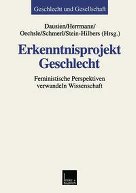 Dausien / Herrmann / Oechsle |  Erkenntnisprojekt Geschlecht | eBook | Sack Fachmedien