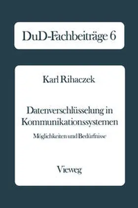 Datenverschlüsselung in Kommunikationssystemen | E-Book | www2.sack.de