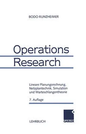 Runzheimer |  Operations Research | eBook | Sack Fachmedien