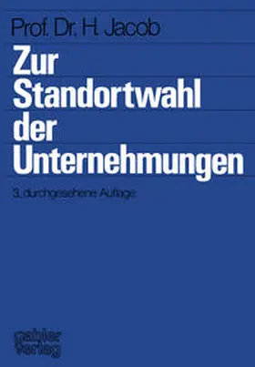 Zur Standortwahl der Unternehmungen | E-Book | sack.de