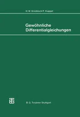 Knobloch / Kappel |  Gewöhnliche Differentialgleichungen | eBook | Sack Fachmedien
