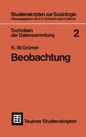 Grümer |  Techniken der Datensammlung 2 | eBook | Sack Fachmedien