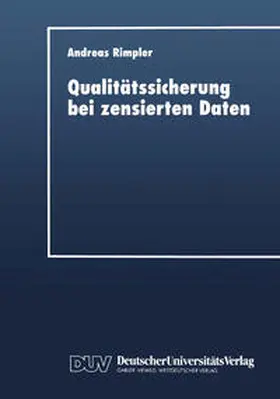  Qualitätssicherung bei zensierten Daten | eBook | Sack Fachmedien