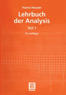Heuser |  Lehrbuch der Analysis | eBook | Sack Fachmedien