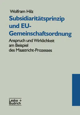  Subsidiaritätsprinzip und EU-Gemeinschaftsordnung | eBook | Sack Fachmedien