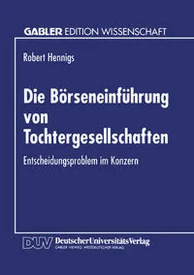 Die Börseneinführung von Tochtergesellschaften | E-Book | sack.de