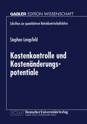  Kostenkontrolle und Kostenänderungspotentiale | eBook | Sack Fachmedien