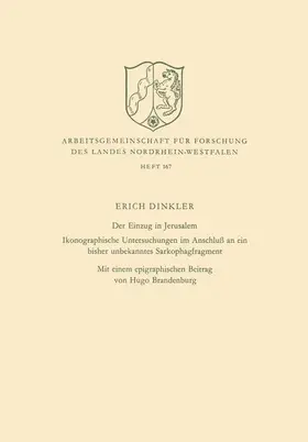 Dinkler |  Der Einzug in Jerusalem | Buch |  Sack Fachmedien