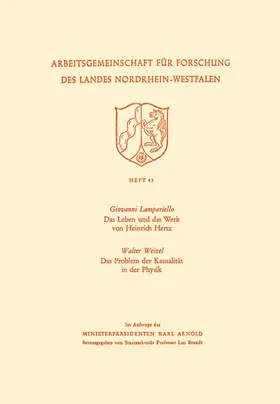 Lampariello |  Das Leben und das Werk von Heinrich Hertz / Das Problem der Kausalität in der Physik | Buch |  Sack Fachmedien