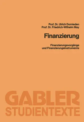 Dornieden / May | Finanzierung | Buch | 978-3-322-98496-8 | sack.de