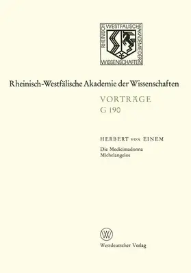 Einem | Die Medicimadonna Michelangelos | Buch | 978-3-322-98680-1 | sack.de