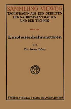 Döry |  Einphasenbahnmotoren | eBook | Sack Fachmedien