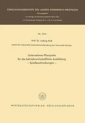 Pack |  Unternehmer-Planspiele für die betriebswirtschaftliche Ausbildung | eBook | Sack Fachmedien