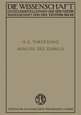 Timerding |  Die Analyse des Zufalls | eBook | Sack Fachmedien