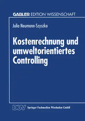  Kostenrechnung und umweltorientiertes Controlling | eBook | Sack Fachmedien