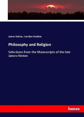 Hinton / Haddon |  Philosophy and Religion | Buch |  Sack Fachmedien