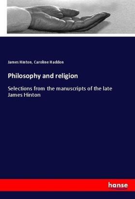 Hinton / Haddon |  Philosophy and religion | Buch |  Sack Fachmedien
