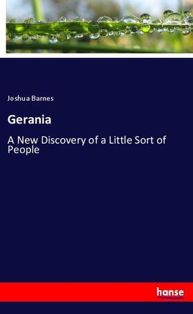 Barnes |  Gerania | Buch |  Sack Fachmedien