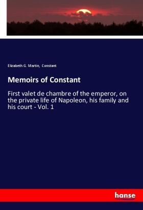 Martin |  Memoirs of Constant | Buch |  Sack Fachmedien