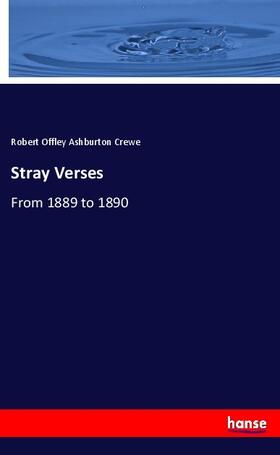 Crewe |  Stray Verses | Buch |  Sack Fachmedien
