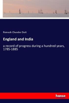 Dutt |  England and India | Buch |  Sack Fachmedien