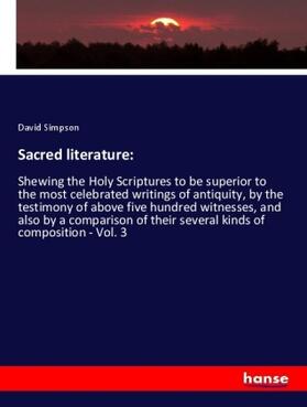 Simpson |  Sacred literature: | Buch |  Sack Fachmedien