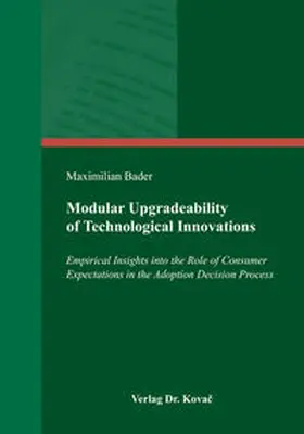 Bader |  Modular Upgradeability of Technological Innovations | Buch |  Sack Fachmedien